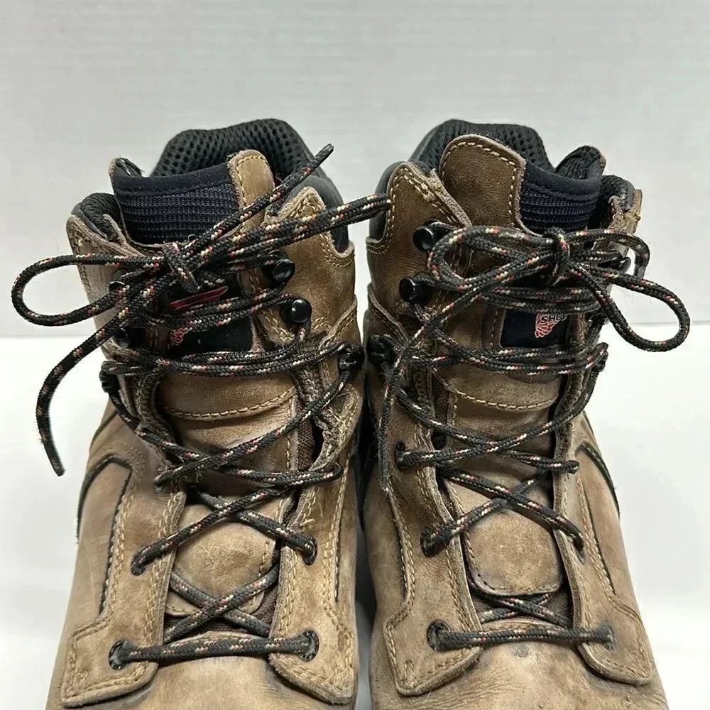 Red Wing Steel Toe Boots ASTM F 2413-11 Brown Lace Up Waterproof Men's Size 10 D